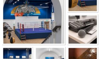 New St Paul's interior, including boxing ring, viewing gallery and recording equipment